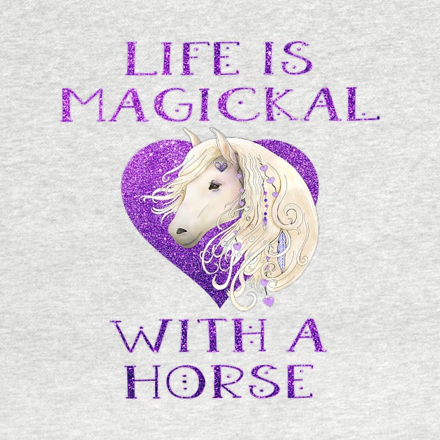 Cheeky Witch® Purple Life is Magickal With a Horse by Cheeky Witch